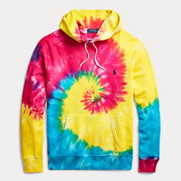 ralph lauren hoodie tie dye